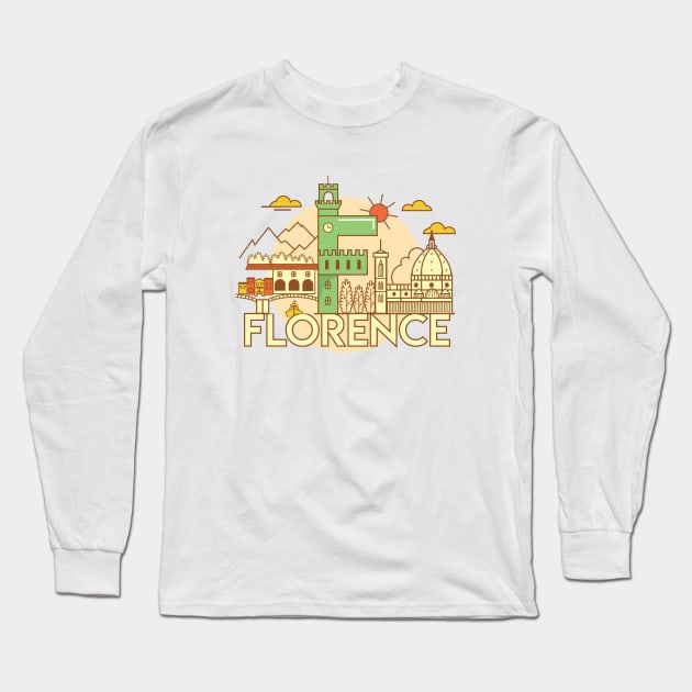 Florence Italy Long Sleeve T-Shirt by bybeck